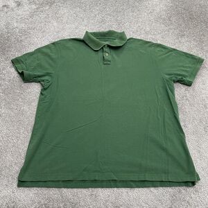 Pendleton Vintage Polo Shirt Mens XL Green Short Sleeve 100% Cotton Casual Golf